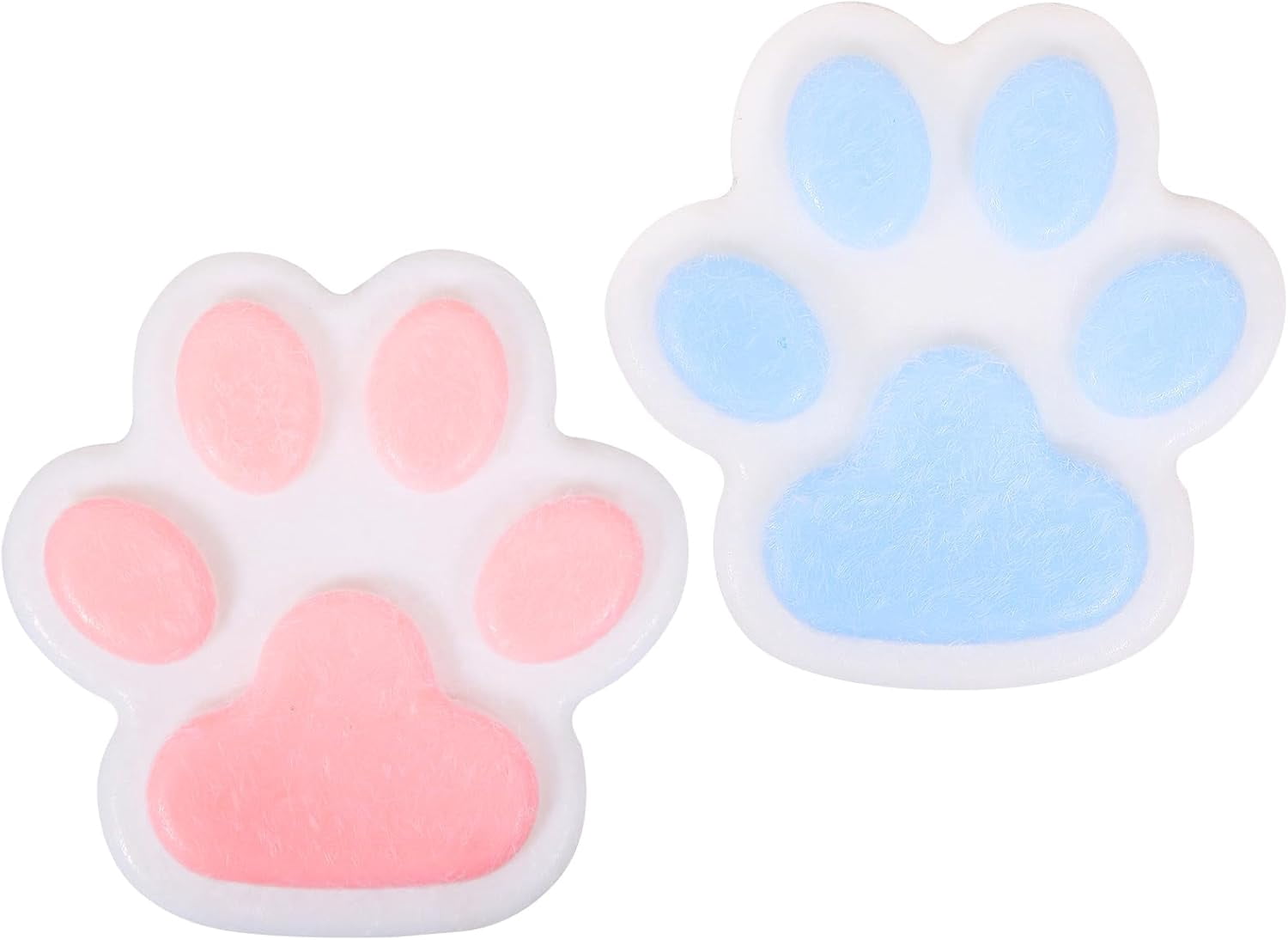 1/2/3pcs 5.5 in Handmade Taba Squishy Big Cat Paw Squishy fufu squishies Silicone Squeeze Toys for Stress Relief Furry Cat Paw Squishy Toys for Stress Relief,Super Soft Squeeze Fidget Toys