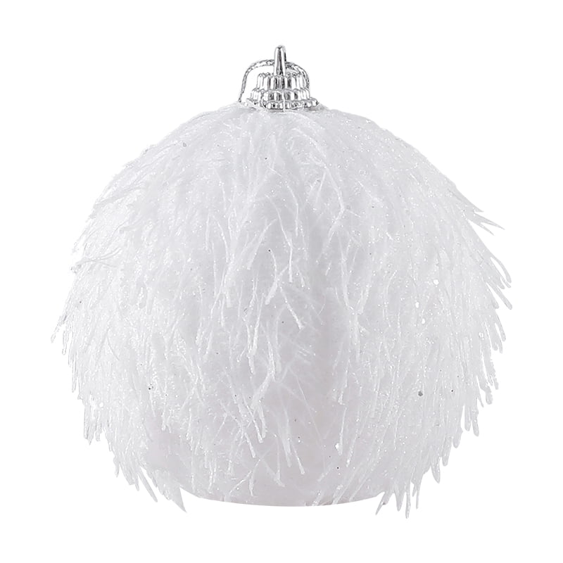1/2/3pcs 8cm Red White Christmas Balls Christmas Tree Hanging Ornaments