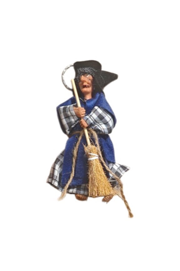 1/2/3pcs Handmade Witch Doll Keychain Unique Cotton Cloth Design For Halloween Cosplay Backpack Accessories 11cm