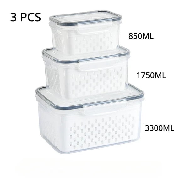 1/2/3pcs Refrigerator Storage Box Fridge Organizer Fresh Vegetable ...