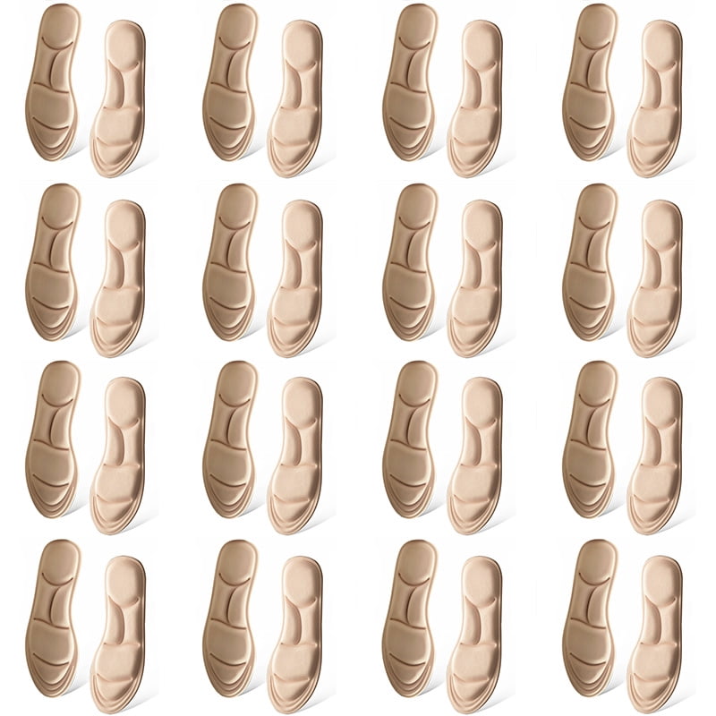 1/2/4/16Pairs 5D Massage Memory Foam Insoles For Shoes Sole Breathable ...
