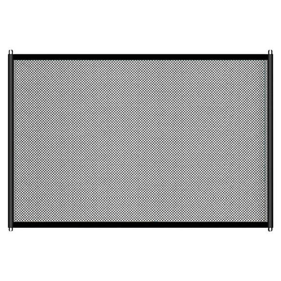 1/2/4/6 Pcs Adjustable Dog Mesh Gate for Indoor and Outdoor Use Secure Pet Barrier Folding Mesh Gate Guard Isolated Indoor and Outdoor Gate Offering for Various Environments 43.3*28.3''