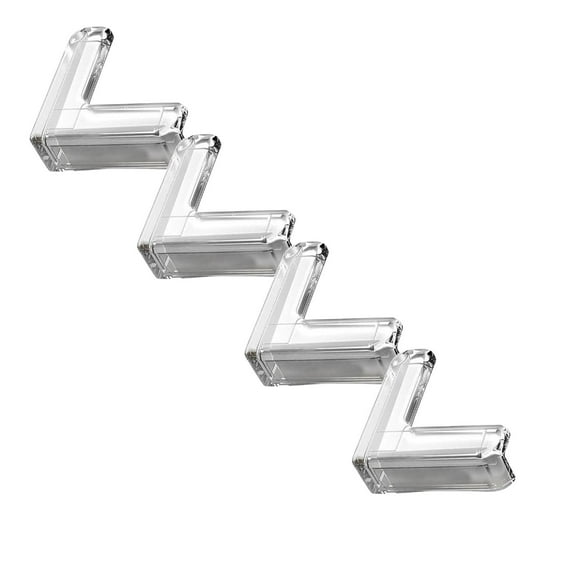 1/2/4/6Pcs L-Shaped Table Corners Guards Clear And Transparent Corner Bumper & Edge Cushion For Furniture Table Cabinet Sharp Corner & Edge Baby Material, Table Furniture Sharp Corners.