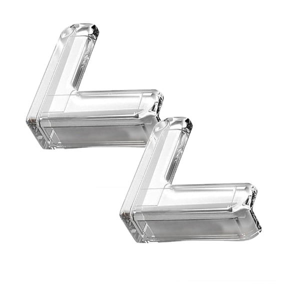 1/2/4/6Pcs L-Shaped Table Corners Guards Clear And Transparent Corner Bumper & Edge Cushion For Furniture Table Cabinet Sharp Corner & Edge Baby Material, Table Furniture Sharp Corners.