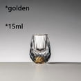 thumbnail image 1 of 1/2/4/6pcs Luxury Crystal Glass Vodka Sake Shochu Bar Liqueur Gold Foil Glass Tea Cup Gift Hard Liquor Wine Glasses 15ml, 1 of 7