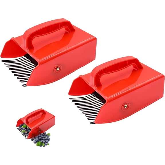 1/2/4 Pack Berry Picker, with Metallic Comb and Ergonomic Handle for Easier Berry Picking