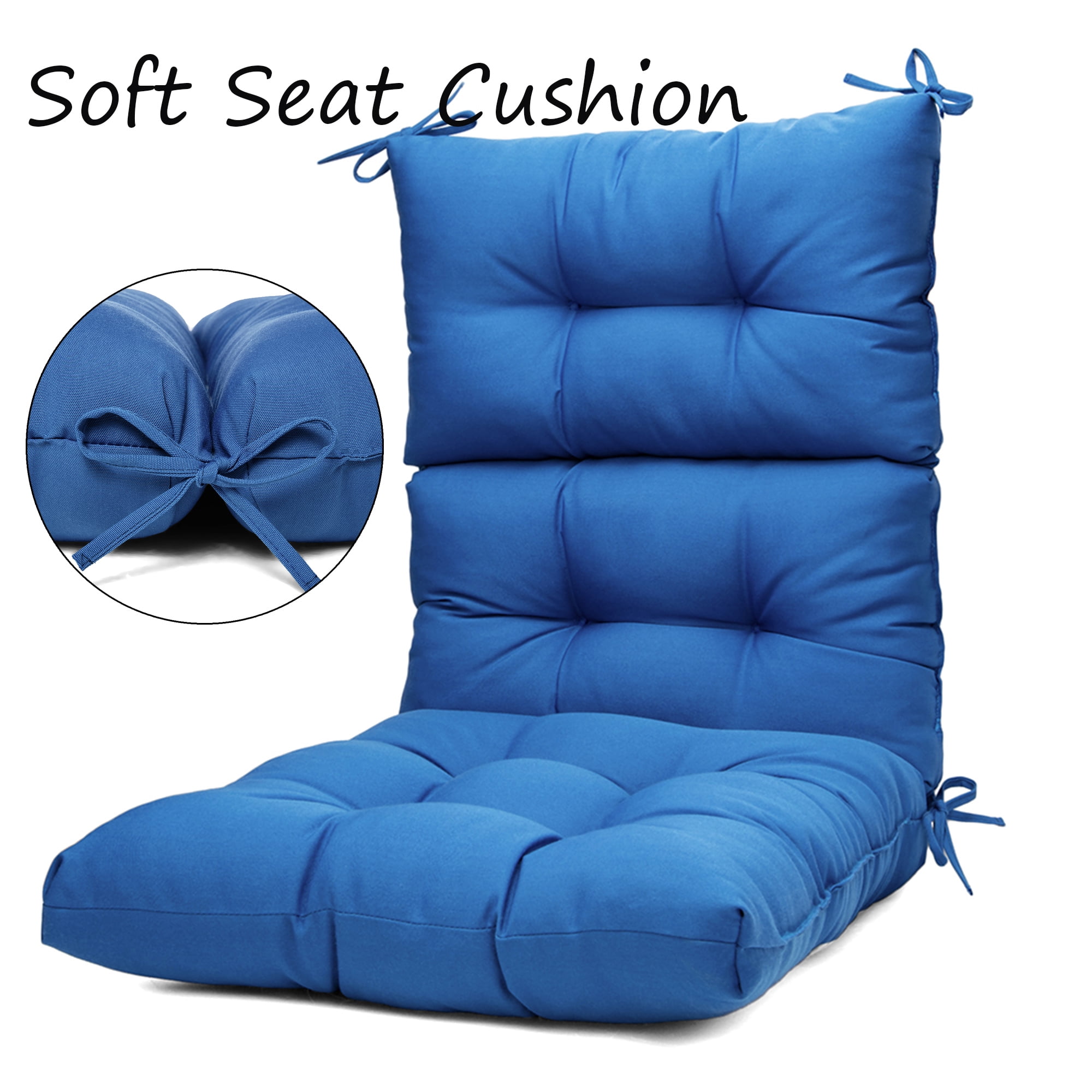 1/2/4 Pack High Back Chair Cushion Luxury Seat Cushion High Seat Back