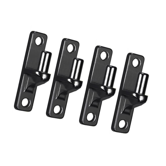 1/2/4 Pack Outdoor Chain Link Fence Gate Hinges Portable Sturdy Wall Mount Designs of Stainless Steel with Hinges Pin