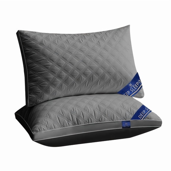 1/2/4 Pack Queen Size Bed Pillows, Luxury Hotel Style for Side Sleepers, 900g Heavy Fill, Soft Fluffy Hypoallergenic Down Alternative, Quilted Dual-Edge Design, Washable 20x30 Inch Pillow