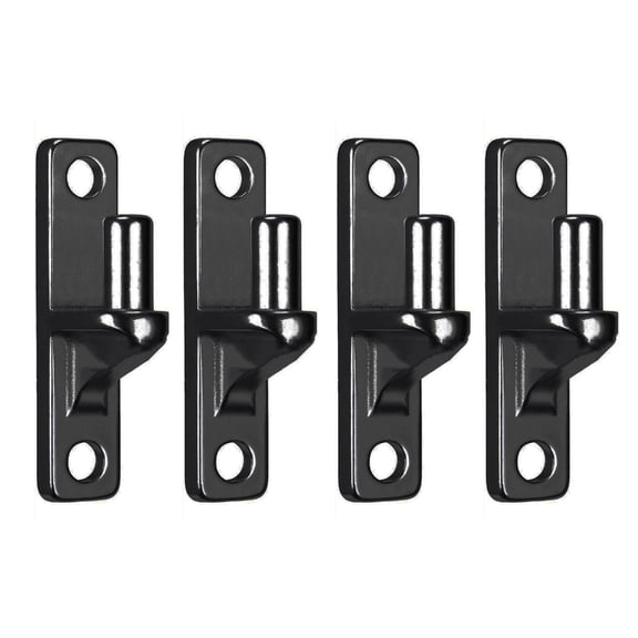 1/2/4 Pack Wall Mount Gate Hinges Portable Wall Plate Hinges for Outdoor Chain Link Fence Gate with 5/8Inch Hinges Pin