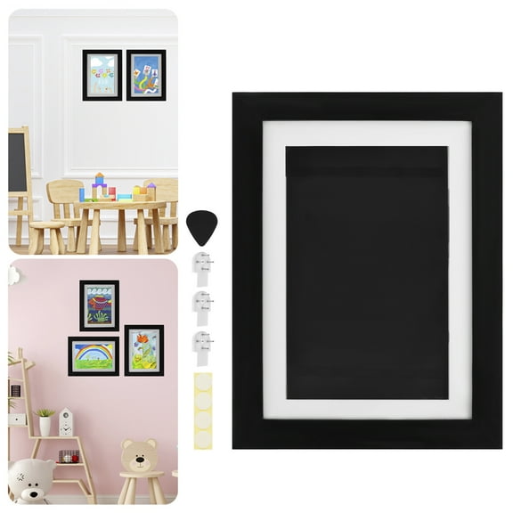 1/2/4 Pcs Kids Art Frame Front Opening Kids Artwork Display Frame Changeable Kids Artwork Frame Holds 50-100 Works of Art for Kids Drawings Children Art Projects