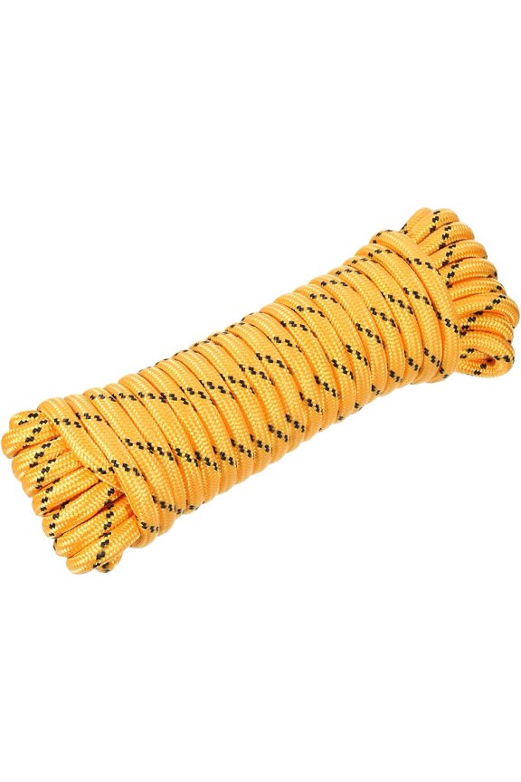 1/2" 49ft Diamond Braided Ropes Orange Nylon Rope Polypropylene Flag Pole Cord Utility String,[for Camping and Hiking, Indoor Outdoor Use]