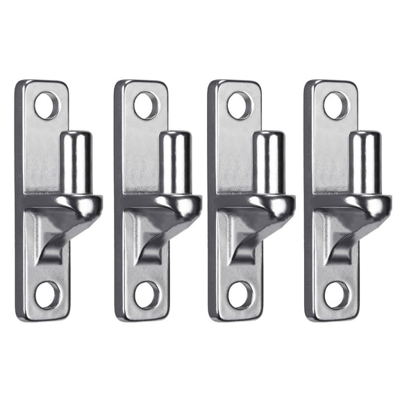 1/2/4Pieces Wall Mounted Gate Hinges Portable Sturdy for Outdoor Fence Gate Sturdy Stainless Steel Coating Rustproof