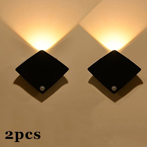 1/2/4pcs A Hole Free Magnetic LED Devil Light, Motion Sensor Wall Light, Animal Art Design, Adjustable Brightness, IP44, USB Rechargeable, Unique Lighting Design, Home Decoration Lighting