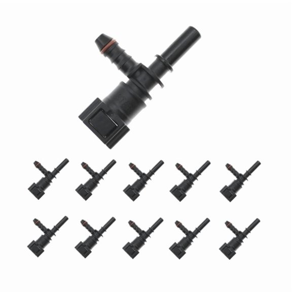 1/2/5/10 7.89 ID6 Auto Car Fuel Line Bundy Tee Hose Coupler Nylon Motorcycle Quick Release Connect Connector