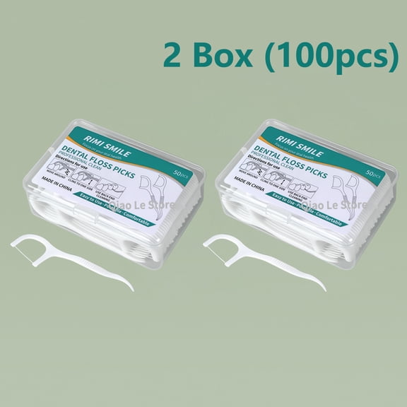 1/2/5/10 Box Portable Disposable Dental Floss Plastic Toothpick High-tension Dental Floss Stick Dental Floss Box ﻿ Oral Care