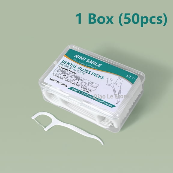 1/2/5/10 Box Portable Disposable Dental Floss Plastic Toothpick High-tension Dental Floss Stick Dental Floss Box ﻿ Oral Care