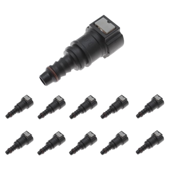 1/2/5/10 New ID8 9.89 Car Fuel Line Hose Coupler Nylon Quick Release Connect Connector Rubber Fuel Tools