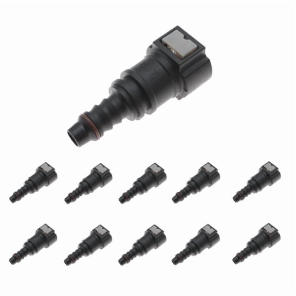 1/2/5/10 New ID8 9.89 Car Fuel Line Hose Coupler Nylon Quick Release Connect Connector Rubber Fuel Tools