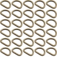 thumbnail image 1 of 1/2, 5/8 Inch D-Ring Findings Metal Non Welded D Rings for Bags Lanyard Pack of 50 (1/2 Inch, Antique Brass), 1 of 7
