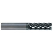 1/2", 5/8" LOC, 1/2" Shank Diam, 2-1/2" OAL, 5 Flute, Solid Carbide Square End Mill