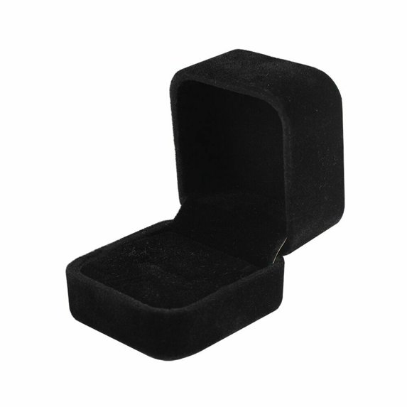 1/2/5 Pcs Velvet Jewelry Ring Boxes Earring Gift Storage Boxes Wedding Proposal Ring Display Box Black