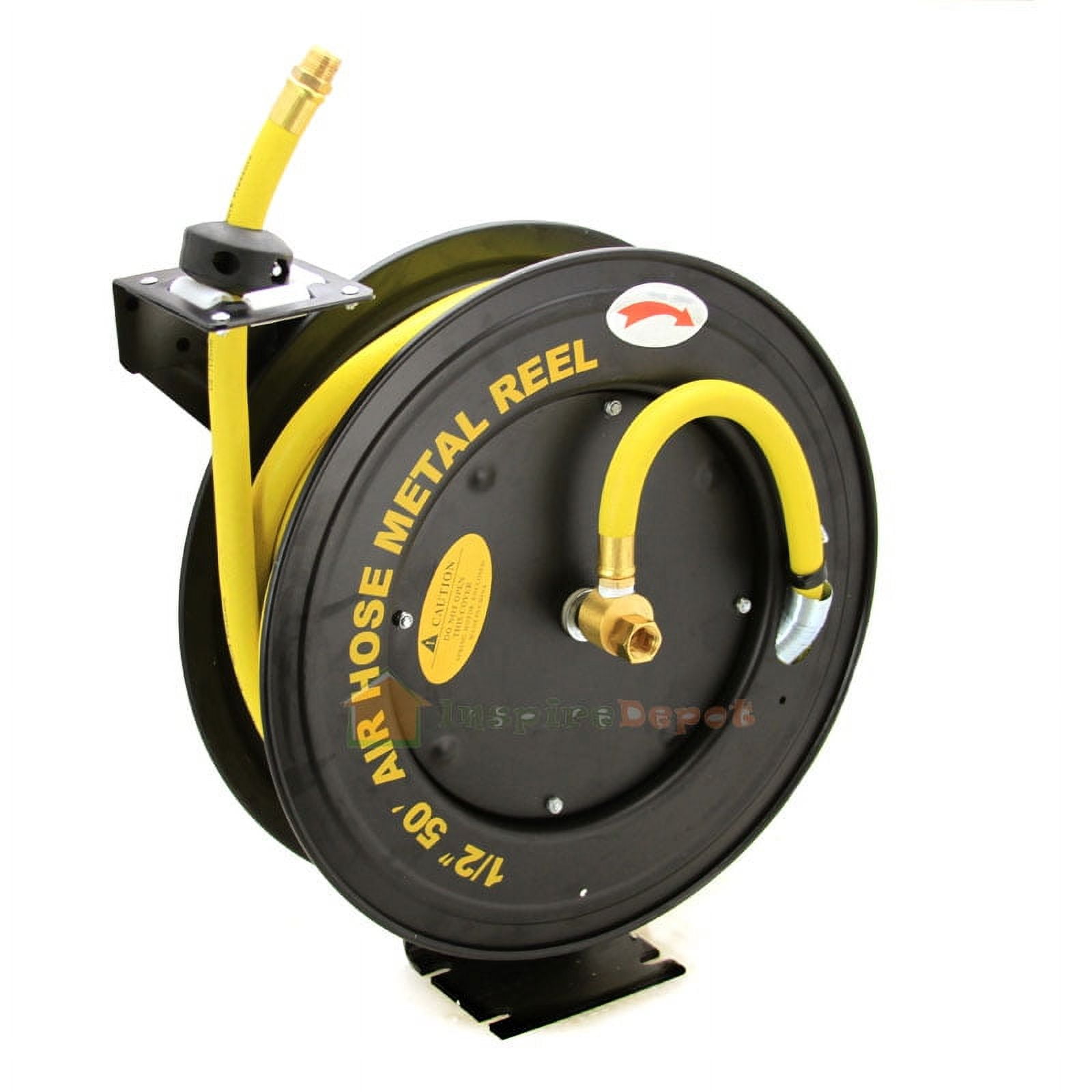 1/2" 50' Rubber Air Hose Reel