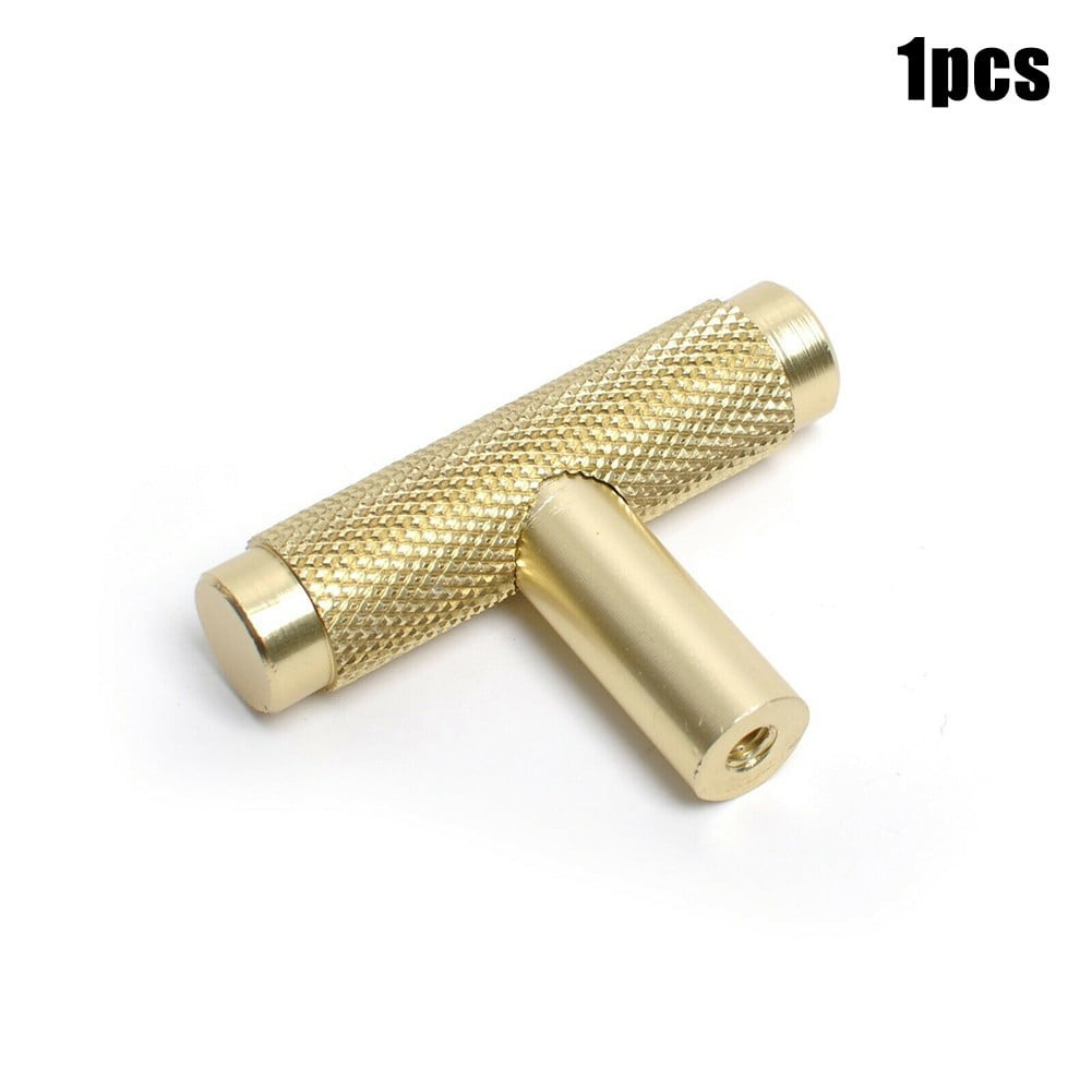 1/2/510Pc Kitchen Cabinet Door Drawer Cupboard Knurled T Bar Knob Black 10Pc
