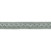 1" 2.5cm Solid Wide Gimp Braid Trim # 0100SG, Cool Grey #79 Light Grey Sold By The Yard 36"/3 ft/0.9m