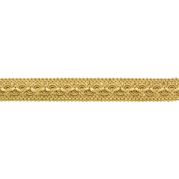 1" (2.5cm) Solid Wide Gimp Braid Trim # 0100SG, Light Yellow Gold #50 (Light Gold, Yellow Gold, Golden Yellow) 10 Yards (30 ft/9.5m)