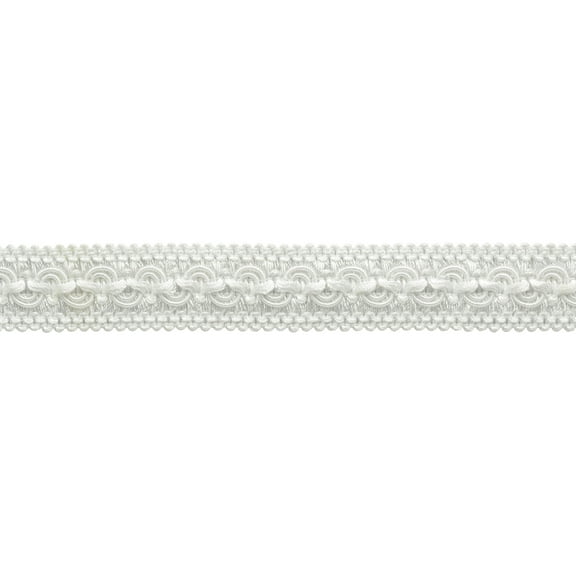 1" (2.5cm) Solid Wide Gimp Braid Trim # 0100SG, Pure White #A1 (Bright White) 144 Yards (432 ft/131.5m)