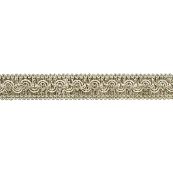 1" (2.5cm) Solid Wide Gimp Braid Trim # 0100SG, White Sands Ivory #P58 (White Ivory, Tan Beige) 27 Yards (82 ft/25m)