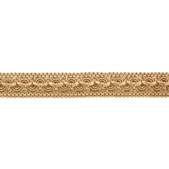 1" (2.5cm) Solid Wide Vintage Decorative Gimp Braid Trim # 0100SG,, Champagne Gold #83 (Champagne Gold) 5 Yards (15 ft/4.5m)