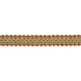 thumbnail image 1 of 1" (2.5cm) Veranda Collection Lavish Gimp Braid Trim # 0100VG, Carnation Pink #VNT8 (Rose Pink, Light Beige, Sage Green) 18 Yards (54 ft/16.5m), 1 of 1