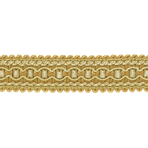 1" (2.5cm) Wide Imperial Collection Decorative Gimp Braid Trim # 0125IG, Rustic Gold #4975 (Light Gold, Beige Gold, Yellow Gold) Sold By The Yard (36"/3 ft/0.9m)