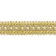 thumbnail image 1 of 1" (2.5cm) Wide Imperial Collection Decorative Gimp Braid Trim # 0125IG, Sunray Gold #4874 (Yellow Gold, Orange Gold, Light Gold) Sold By The Yard (36"/3 ft/0.9m), 1 of 1