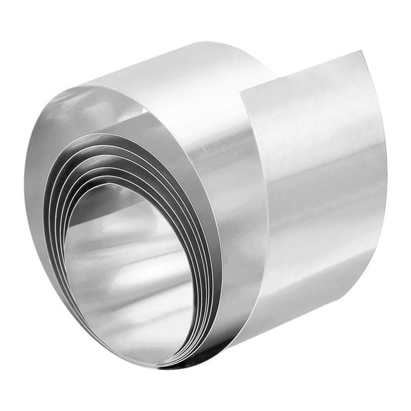 1 2/5inx39.37in Stainless Steel Foil Roll, 1pcs 304 Stainless Steel Flashing Roll Roofing Sheet Metal Roll 0.3mm Thick