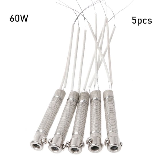 1/2/5pcs High quality External heat 220V 30W40W60W Heating Element Replacement Weld Equipment Soldering Iron Core Welding Tool 60W 5PCS
