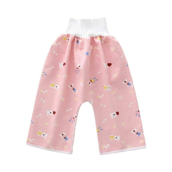1/2/6-Pack Waterproof Cotton Diaper Pants Night Leakproof Baby Training Pants Breathable Washable Potty Training Diaper Pants for Newborn Infant Toddler Kids Boys Girls 0-12 Years