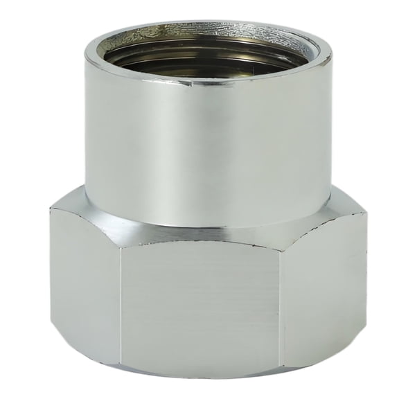 1/2" to 7/8" Double Female Brass Pipe Splitter, 15/16" Adapter Fitting for Fridge Ice Maker, Dishwasher, Shower Hose, Faucet, Glass Washer and Toilet Tank