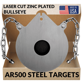 1/2" AR500 Bullseye Shooting Target for Shooting Rifles by ShootingTargets7