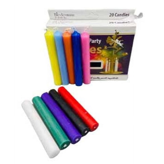 1/2" Assorted Chime Candle 20 pack | Trending Now