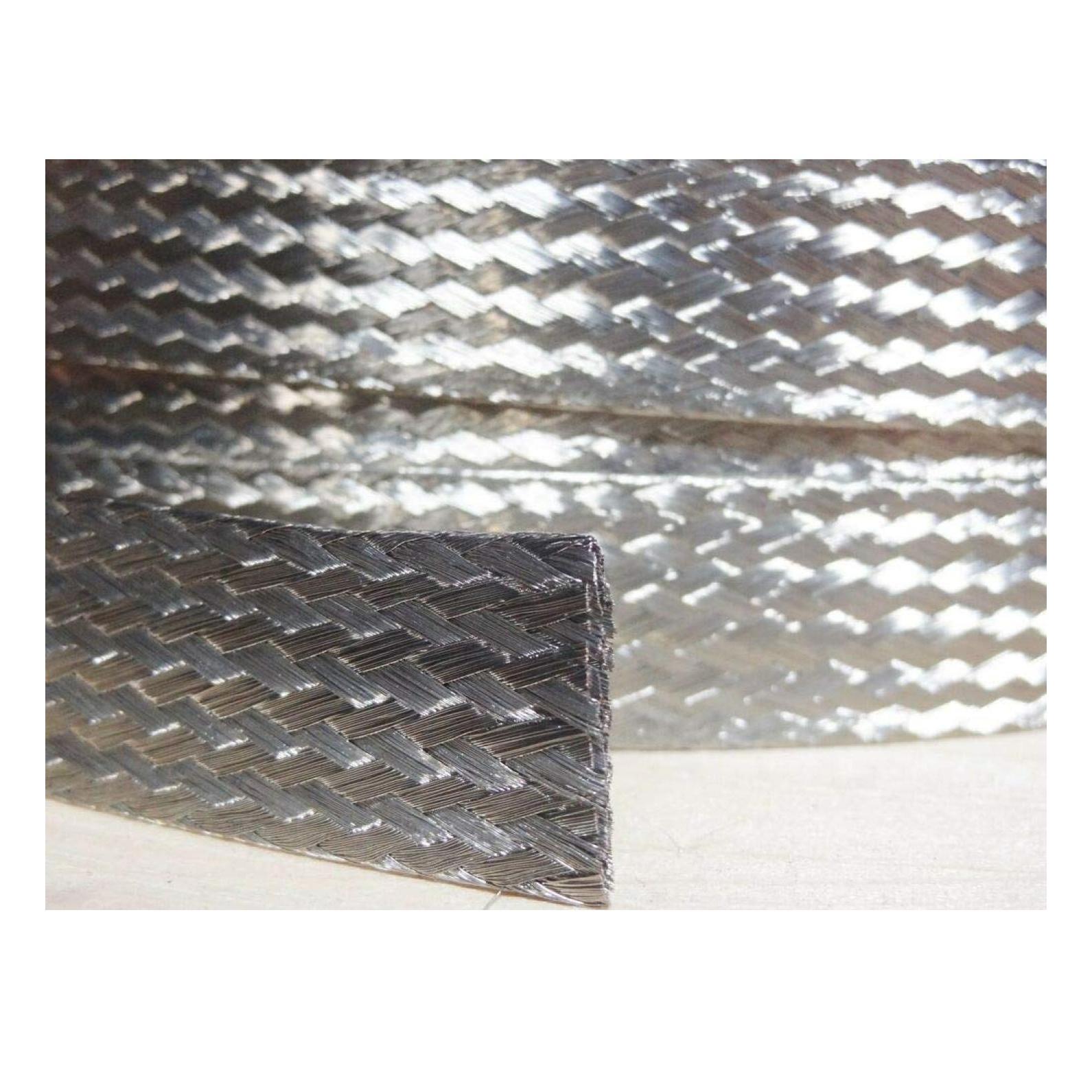 75 FEET 3/8 BRAIDED GROUND STRAP GROUNDING Bare Copper Flat