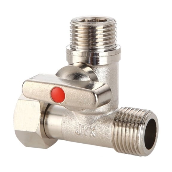 1/2'' Ball Valve Tee Type Brass Plated Loose Joint Thick Pipe Fitting Connector For Water Faucet ,Easy to Install