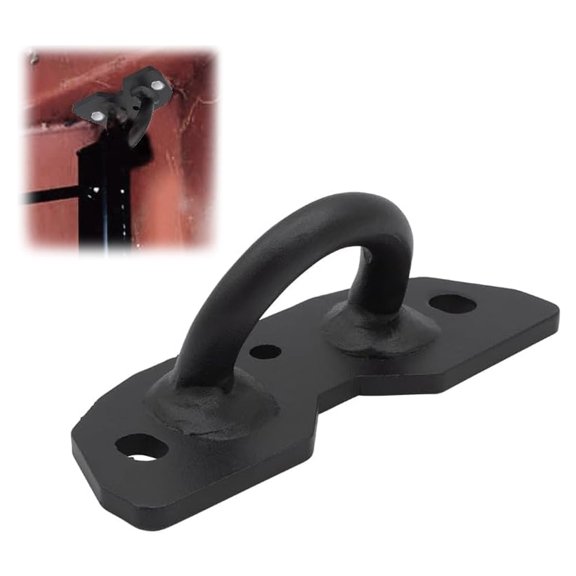 1/2" Bolt-On D-Ring Lashing Points for Shipping Containers - Black Powder Coated Steel - Container D-Rings for Mounting Container Shelves & Accessories