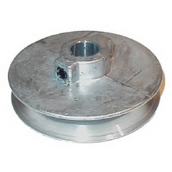 Chicago White Metal Die Cast Single V-Groove Pulley - 1/2" Bore x 4" Diameter - Each