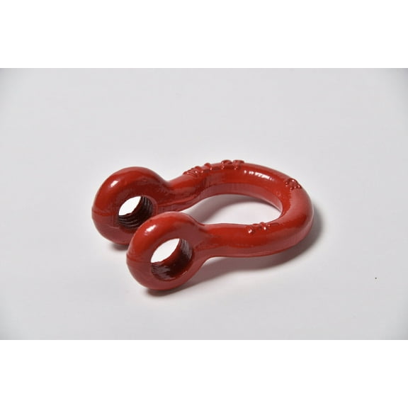 1/2" Bow Shackle D-Ring w Clevis Screw Pin Anchor 2 TON 4400 lbs capacity - Red - Black Pin - 1