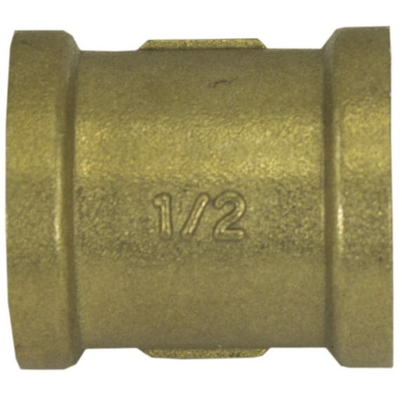 1/2" Brass Coupling, 2 Pack