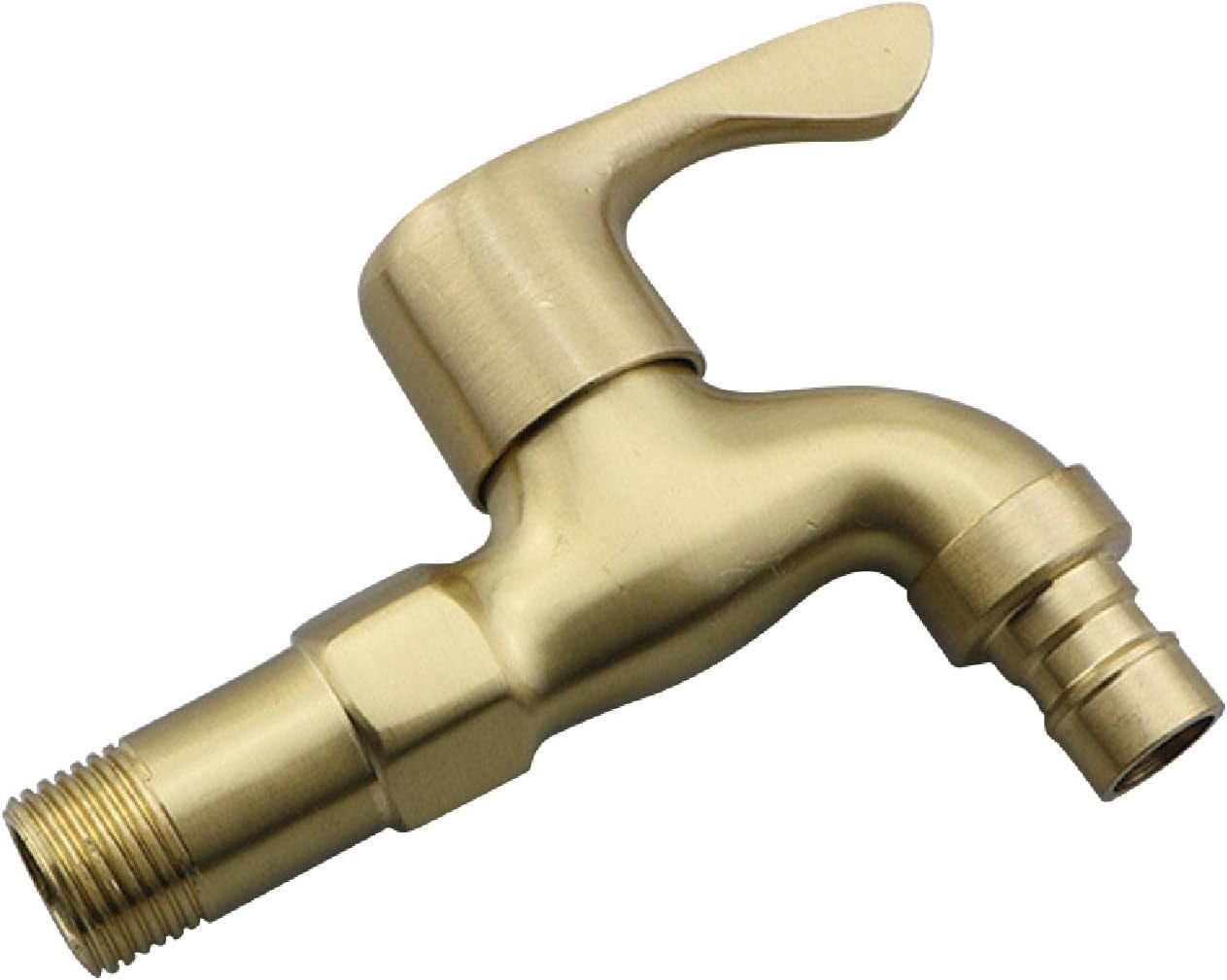 1/2" Brass Hose End Tap Outdoor Garden Tap Garden Brass Water Bib Tap Brass Water Tap Allotment Tap Wall Mounted Faucet Washing Machine Tap