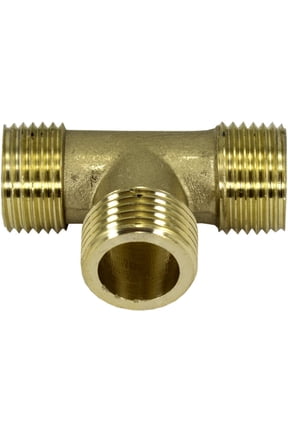 1/2" Brass Male Tee Fitting